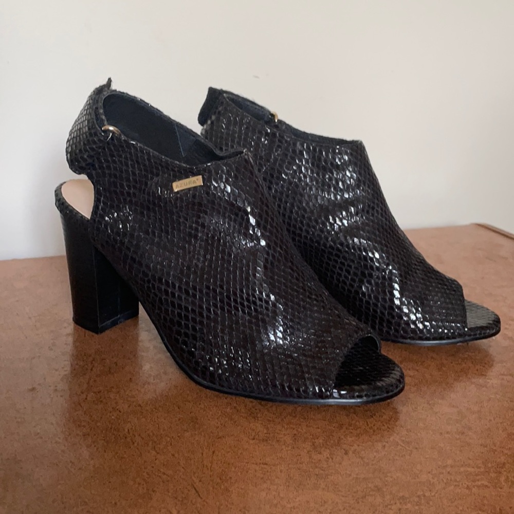 Azura by Spring Step women’s Limey-bpy black size 7 heels